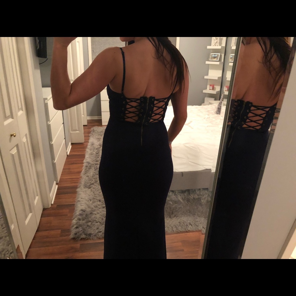 Navy elegant Maxi Dress